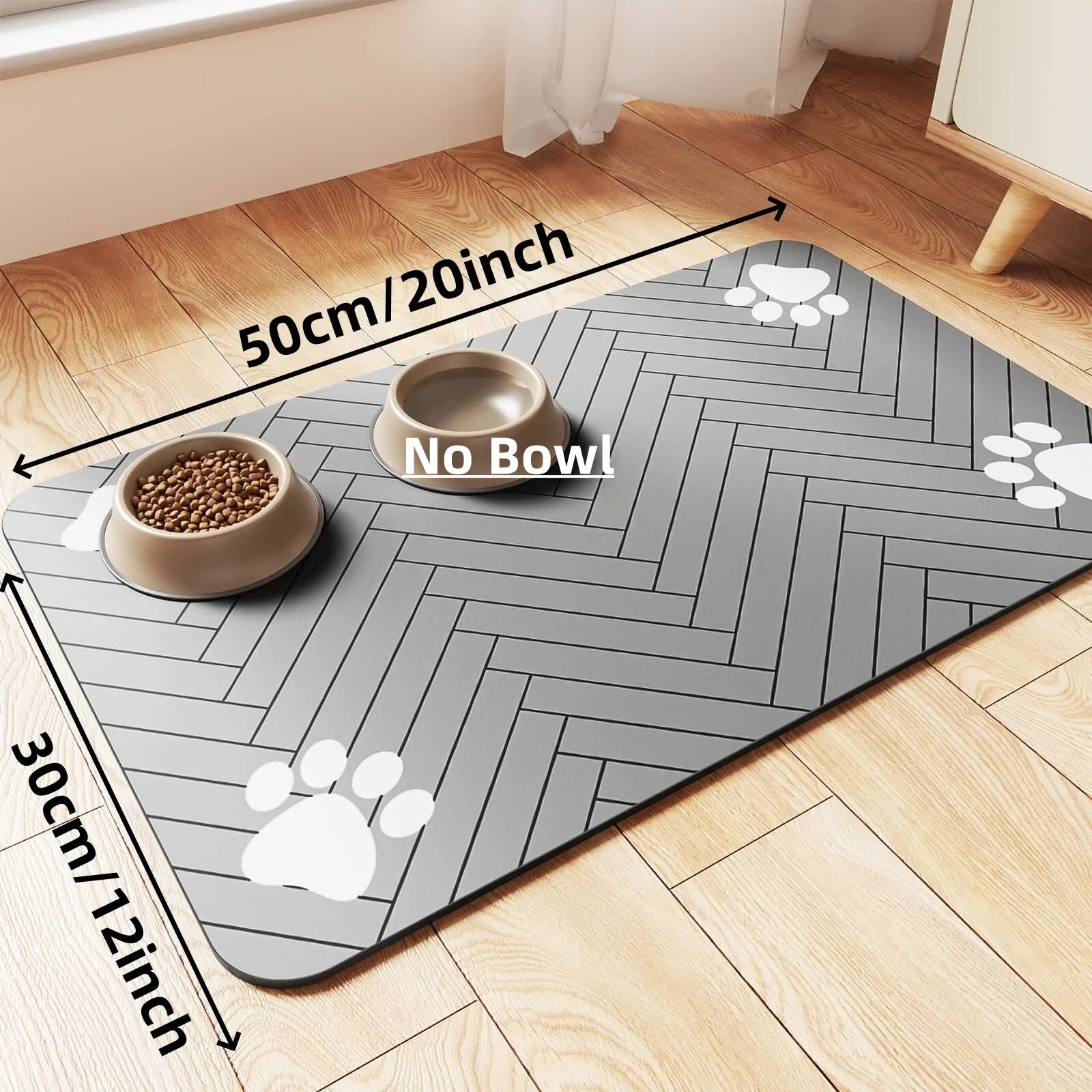 Absorbent Pet Feeding Mat – Quick-Dry Waterproof Placemat for Dogs & Cats