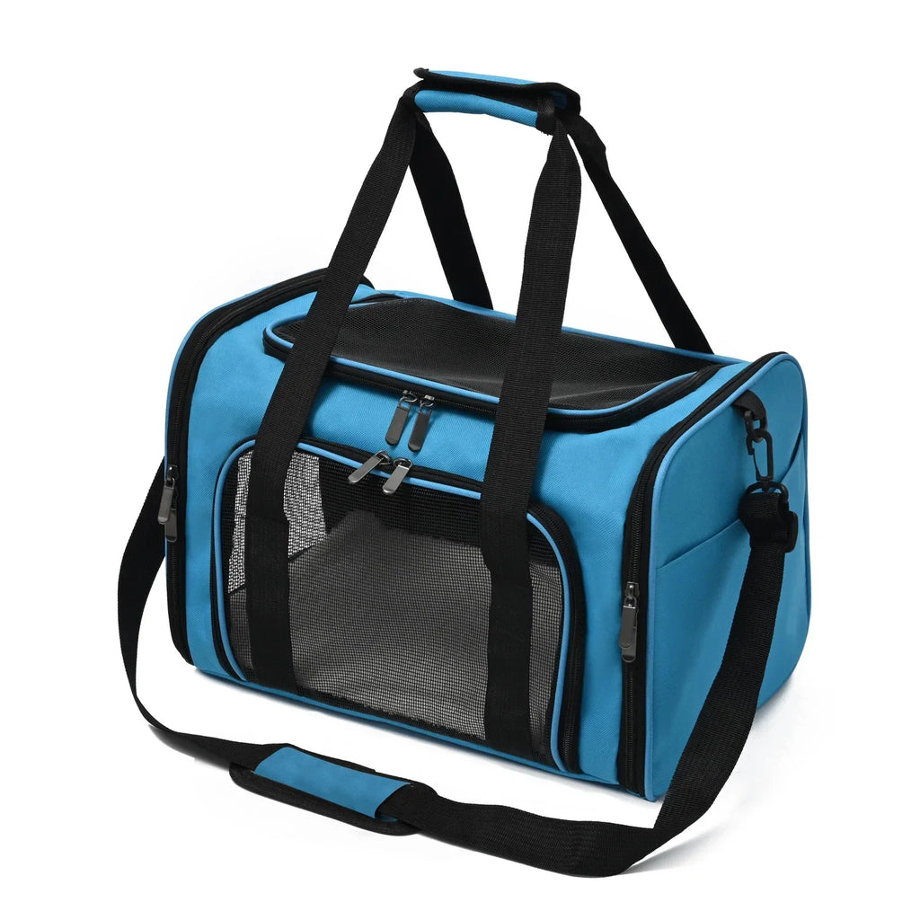 Foldable Pet Carrier Backpack – Breathable Bag for Cats & Dogs