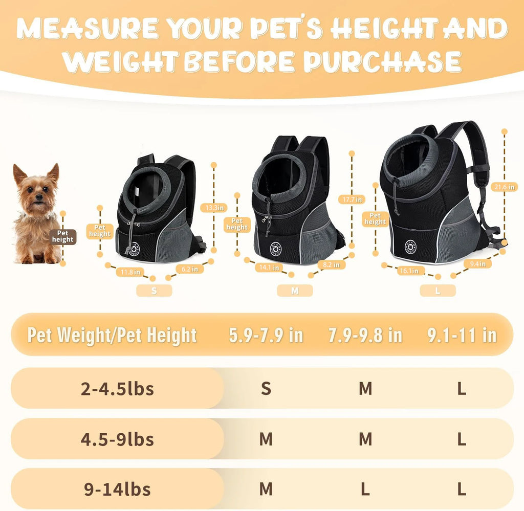 Breathable Pet Carrier Backpack for Cats & Small Dogs