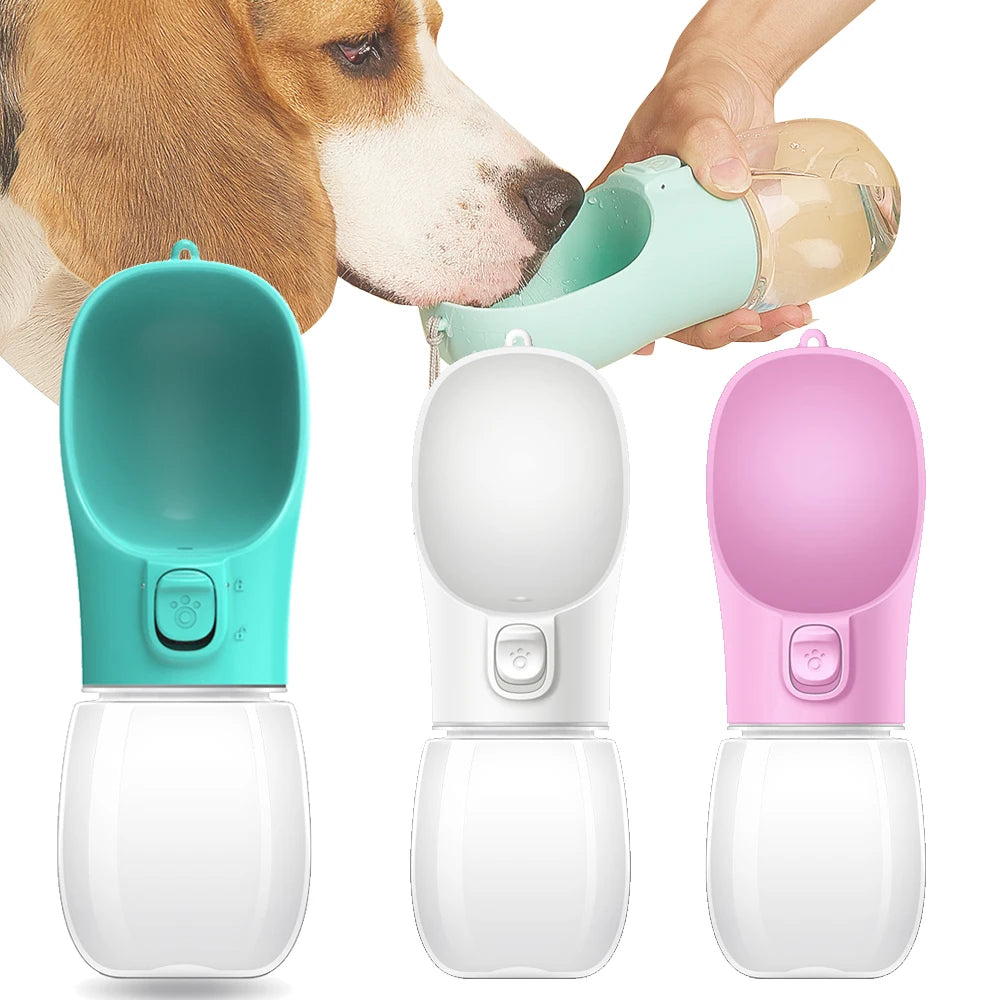 Portable Dog & Cat Water Bottle – Leak-Proof Travel Dispenser with Drinking Bowl