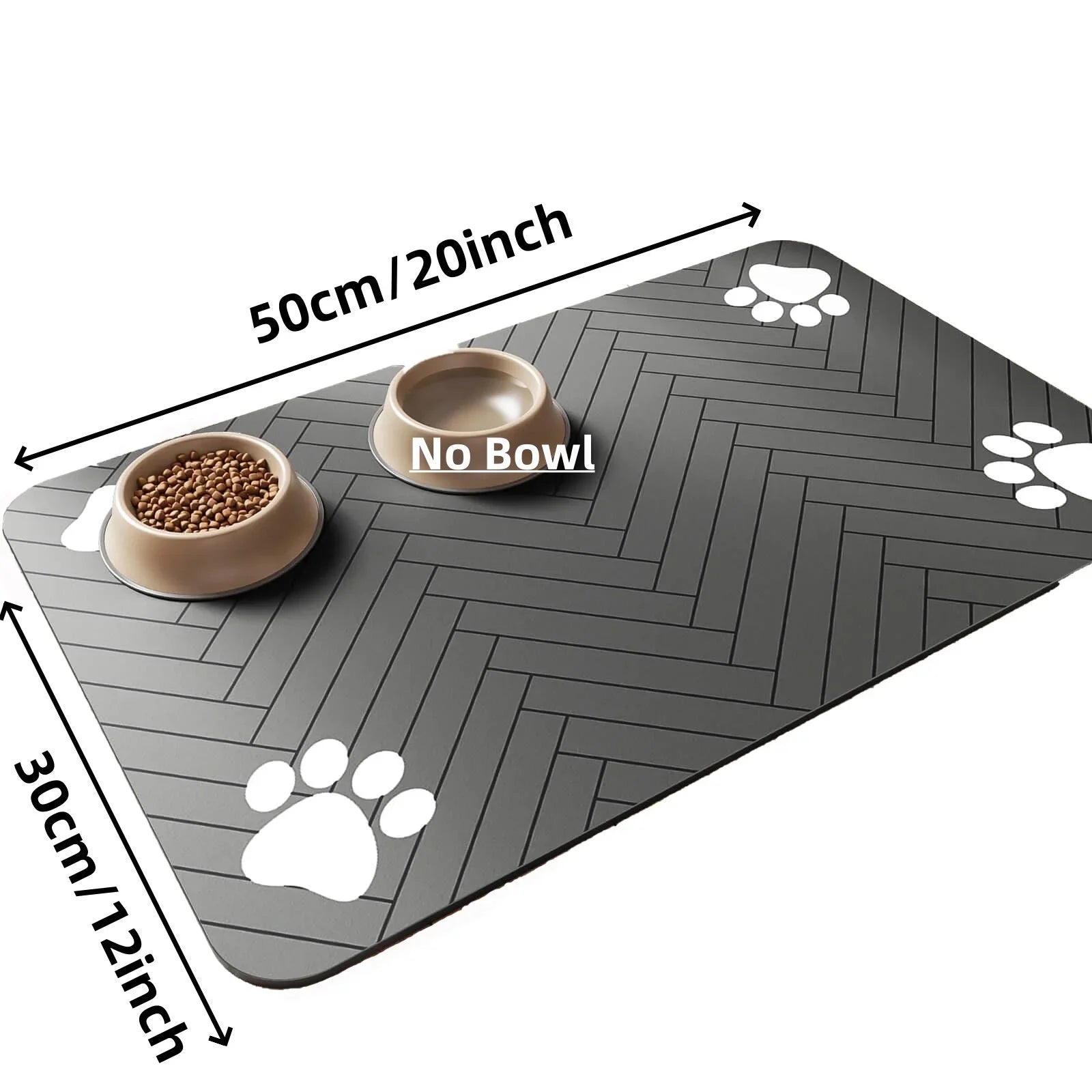 Absorbent Pet Feeding Mat – Quick-Dry Waterproof Placemat for Dogs & Cats