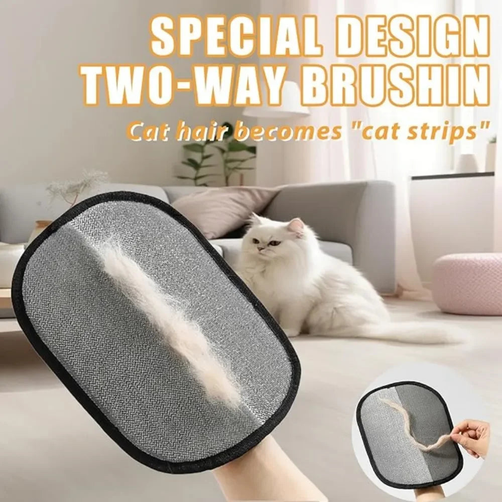 Pet Hair Removal Glove – Reusable Static Lint Mitt for Dog & Cat Fur on Furniture
