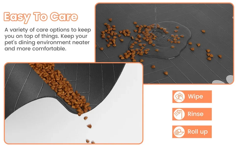 Absorbent Pet Feeding Mat – Quick-Dry Waterproof Placemat for Dogs & Cats