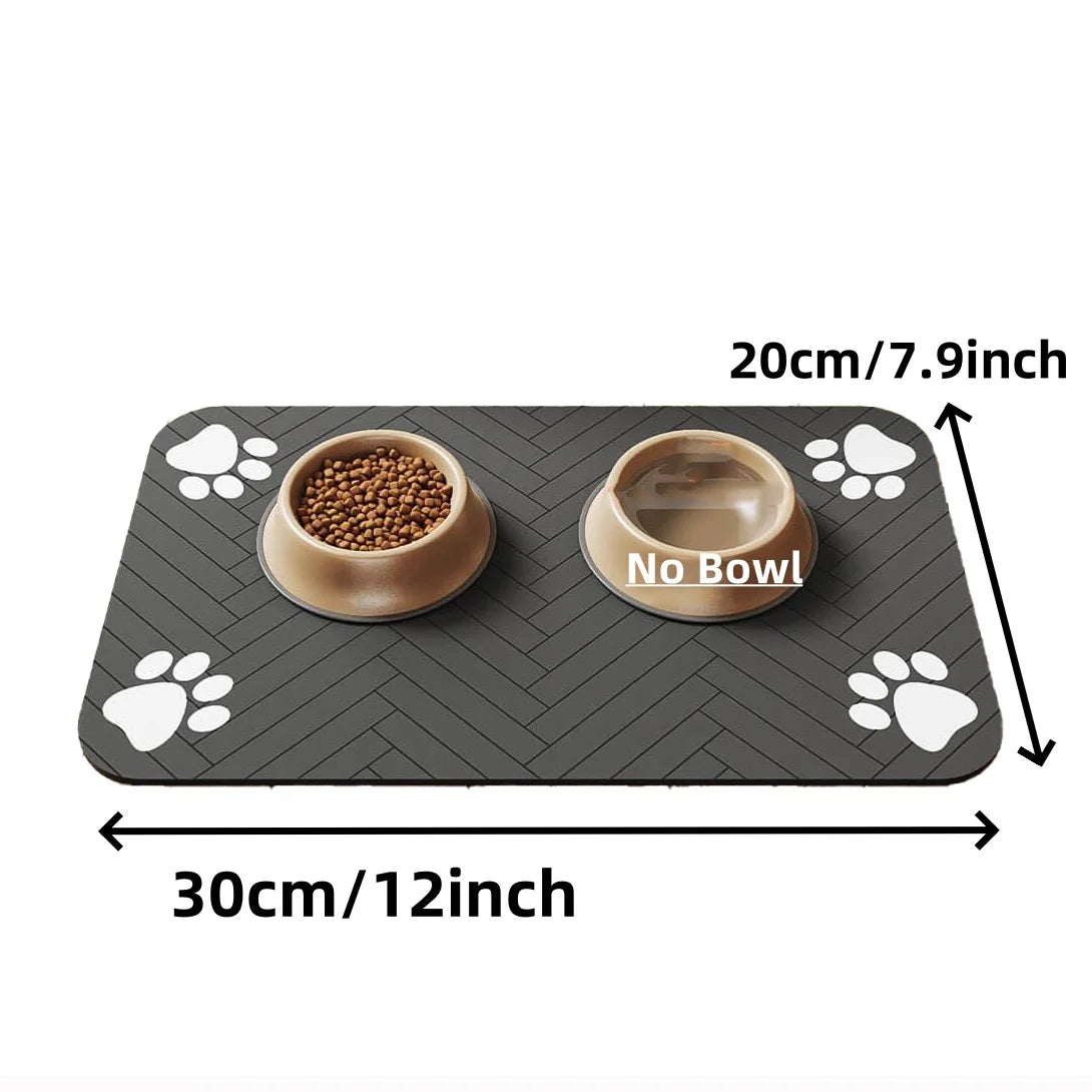 Absorbent Pet Feeding Mat – Quick-Dry Waterproof Placemat for Dogs & Cats