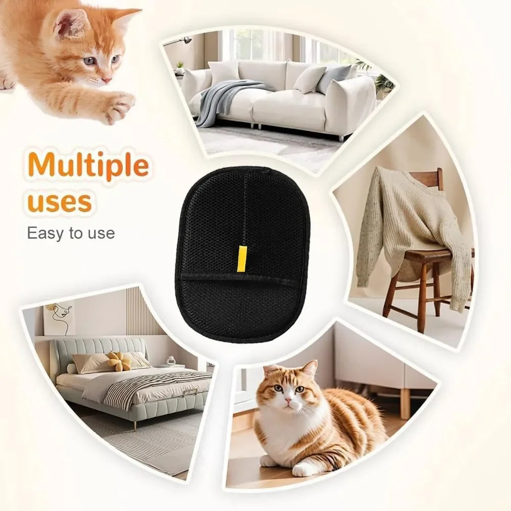 Pet Hair Removal Glove – Reusable Static Lint Mitt for Dog & Cat Fur on Furniture