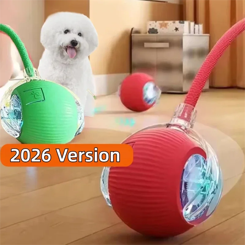 Automatic Rolling Ball Dog Toy - Self-Moving Interactive Ball for Dogs, Rechargeable