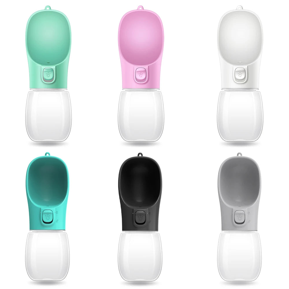 Portable Dog & Cat Water Bottle – Leak-Proof Travel Dispenser with Drinking Bowl